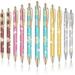 11 Pcs Fancy Pens for Women Pretty Cute Pens Glitter Ballpoint Pens with Metal Barrel Retractable Writing Pens Black Ink Medium Point 1.0 mm Pretty Pens Journaling Pens for Women Girls (Daisy Style)