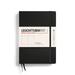 LEUCHTTURM1917 - Notebook Hardcover Medium A5-251 Numbered Pages for Writing and Journaling (Black Plain)