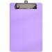 Hongri Plastic Clipboard Purple Small Clipboard Standard A5 Size Memo Clipboards for Students Kid Women Office Home Low Profile Clip Mini Clipboard Size 6 x 9 Cute Purple