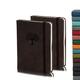 Small Hardcover Journal Notebook 2 Pack WERTIOO A6 Ruled Leather Pocket Notebook 5.7 x 4.3 inch 140 Pages Notebook with Pen Holder 100 gsm Thick Paper Journals for Women Men