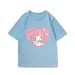 Love Sanrio Joint T-shirt Women Short Sleeve Laurel Dog Kulomi Hello Kitty Melody Japanese Loose Clothes