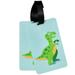 Wildkin Kids Luggage Bag Tags 2 pack (Dinosaur Land)