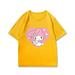 Love Sanrio Joint T-shirt Women Short Sleeve Laurel Dog Kulomi Hello Kitty Melody Japanese Loose Clothes