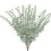 Simulated green plants artificial eucalyptus leaves 38cm 18pcs eucalyptus leaves simulated green plant bouquet cross-border home decoration flowers