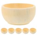 Gongxipen 5Pcs Unfinished Wooden Sorting Bowls for Food Salad Fruits Doll Accessories