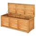 47 Gallon Acacia Wood Deck Box Garden Backyard Storage Bench Outdoor Storage Container for Patio Furniture Cushions and Gardening Tools