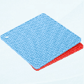 Silicone Trivet Mats 2pcs Square Hot Pan Pads Hot Pot Holder Heat Resistant Non-Slip Drying Mat for Kitchen Counter Table -Light Blue Red