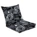 Outdoor Deep Seat Cushion Set 24 x 24 Abstract seamless modern pattern spray paint words Abstract drawing Deep Seat Back Cushion Fade Resistant Lounge Chair Sofa Cushion Patio Furniture Cushion