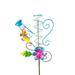 Rain Gauge Outdoor Metal Decorative Garden Stake for w/ Glass Large Tube Easy to