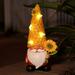 Sunflower Gnomes with Solar AIF4 Bee Lights for Gnome Gifts-Garden&Home Decor Gifts for Women Mom or Birthdays Solar Garden Gnomes Yard Art Gnome Statues for Patio Lawn Outdoor