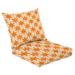 Outdoor Deep Seat Cushion Set 24 x 24 seamless pattern Yellow orange point star graphic repeating rodeo Deep Seat Back Cushion Fade Resistant Lounge Chair Sofa Cushion Patio Furniture Cushion