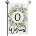 YCHII Beauty Monogram Letter D Fall Garden Flag Small Vertical Double sided Personalized Letter Garden Flag Fall Courtyard House Welcome Flag Beautiful Flowers Elegant Black Last Name Initial