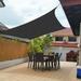 Kcavykas Rectangle 10 x 13 Black Sun Shades Outdoor Patio - Breathable 95% UV Blockage Air Permeable Sun Shade Sail Canopy Awning for Patio Garden Outdoor Facility and Activities
