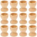 Gongxipen 12pcs Wooden Egg Holder Kitchen Egg Tray Container Wood Storage Holders