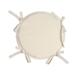 JeashCHAT Indoor/Outdoor Round Chair Cushions Chair Seat Pad with Ties Seat Cushion for Garden Patio Home Office Kitchen Dining Non-Slip 15 inch (Beige)