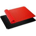 Silicone Baking Mat 16â€™â€˜ x 11â€™â€˜ Non-Stick Food Grade Silicone Mat Foldable and Heat Resistant Cooking Mat for Oven Grilling BBQ Roasting Pastry Baking Mat Black+Red 2Pcs