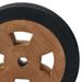 Andoer parcel 2 Pcs Teak Spare Wheels Teak Wood Vidaxl - 2pcs Wheels Wrapped With Mount - With - 2pcs Spare Wood And Rubber With Rubber Set Wheels - Teak Rubber Set SunFurniture - Abody