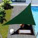 X 13 X 17.7 Sun Shade Sail Right Triangle Outdoor Canopy Cover UV Block For Backyard Porch Pergola Deck Garden Patio (Green)