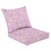 Outdoor Deep Seat Cushion Set 24 x 24 sky seamless pattern Moon stars Deep Seat Back Cushion Fade Resistant Lounge Chair Sofa Cushion Patio Furniture Cushion