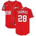 Lane Thomas Washington Nationals Autographed Game-Used #28 Red Jersey vs. Miami Marlins on September 3, 2023