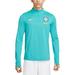 Men's Nike Blue Brazil National Team 2024 Academy Pro Drill Performance Quarter-Zip Pullover Top