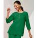 Blair Women's Easy Breezy Tunic - Green - M