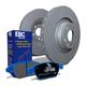 EBC Brakes OE Replacement Discs And Bluestuff NDX Pads Kit - Rear - Solid 302x11mm - ATE Caliper