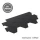 (Black) 2.61ãŽ¡ Self Adhesive Roofing Felt Shingles Shed Roof Panels Ridge Tiles Hexagonal