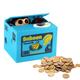 Monkey Stealing Coin Money Penny Cents Piggy Bank Collectible Box