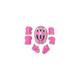 (Pink) Kids Safety Helmet Boys Girls Skateboard Cycling Bike Knee Elbow Pads 7In Set UK