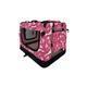 (Pink Camo, Small) HugglePets Fabric Dog Crate, Mat & Treat Food Bag
