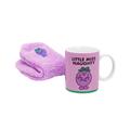 Mr Men Womens/Ladies Little Miss Naughty Mug and Sock Set