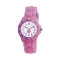 Tikkers Girls Pink Silicone Strap Time Teacher Watch TK0003