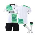 (26(140-150CM)) 2023/24 Liverpool Away Jersey Team Soccer Jersey Kits For Kids Adults