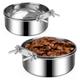 Dog Bowls 2 Pack, Stainless Steel Dog Food Bowl and Water Bowl, Hanging Dog Bowls for Cage Crate Kennel, Non-Spilling