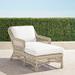 Hampton Chaise in Ivory Finish - Paloma Medallion Cobalt - Frontgate