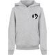 Hoodie F4NT4STIC "F4NT4STIC Kinder" Gr. 122/128, grau (heathergrey) Mädchen Sweatshirts Sweatshirt