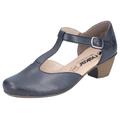 T-Strap Pumps RIEKER Gr. 38, blau (dunkelblau) Damen Schuhe Pumps