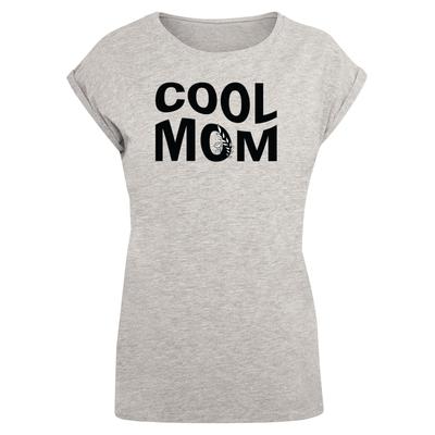 T-Shirt MERCHCODE "Merchcode Damen Ladies Mothers Day - Cool mom T-Shirt" Gr. XXL, grau (heathergrey) Herren Shirts