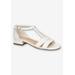 Women's Aris Sandal by Easy Street in White (Size 7 1/2 M)