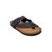 Women's Womens Leather Weaved Strap Toe Strap Footbed Sandal by GaaHuu in Grey (Size 6 M)