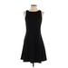 Gap Casual Dress - A-Line: Black Solid Dresses - Women's Size 4 Petite