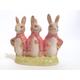 Royal Albert Flopsy Bunnies figurine, Royal Albert Beatrix Potter ornaments, Royal Albert collectibles, Flopsy Mopsy and Cottontail ornament