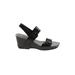 Via Spiga Wedges: Black Shoes - Women's Size 7 1/2