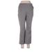 Eileen Fisher Khaki Pant: Gray Solid Bottoms - Women's Size 8