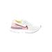 Nike Sneakers: White Color Block Shoes - Women's Size 7 1/2 - Almond Toe