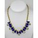 J. Crew Jewelry | J. Crew Blue Green Gold Jeweled Necklace | Color: Blue/Gold | Size: Os