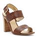 Kate Spade Shoes | Kate Spade Paula Lasercut Stacked Sandal Size 8.5 | Color: Brown | Size: 8.5