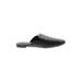 Mule/Clog: Black Solid Shoes - Women's Size 9 - Almond Toe