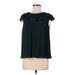 LC Lauren Conrad Short Sleeve Top Green Crew Neck Tops - Women's Size Medium